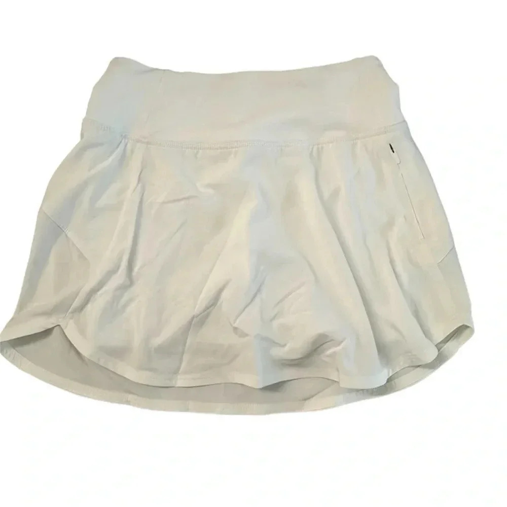 Outdoor Voices Women’s White Lightweight Skort with Zippered Pocket Size XXL GUC